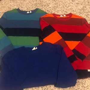 Gap Boys Thermal Long Sleeve Shirts, Set of 3